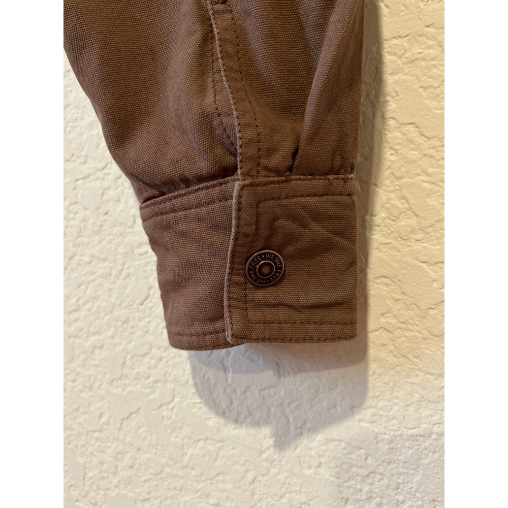 We The Free Martha Cropped Utility Jacket Size XS Brown Canvas Workwear Festival - Picture 8 of 16